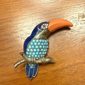Banana Republic Toucan Brooch Pin
